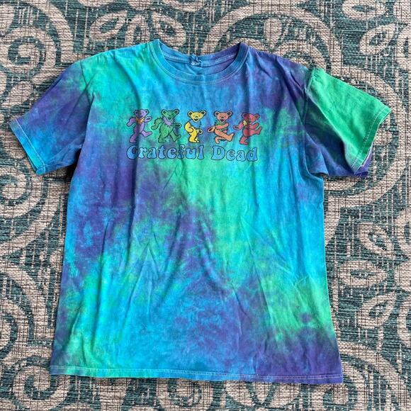Vintage Grateful Dead Dancing Bears Tie-Dye T-Shirt‎ - Picture 2 of 10